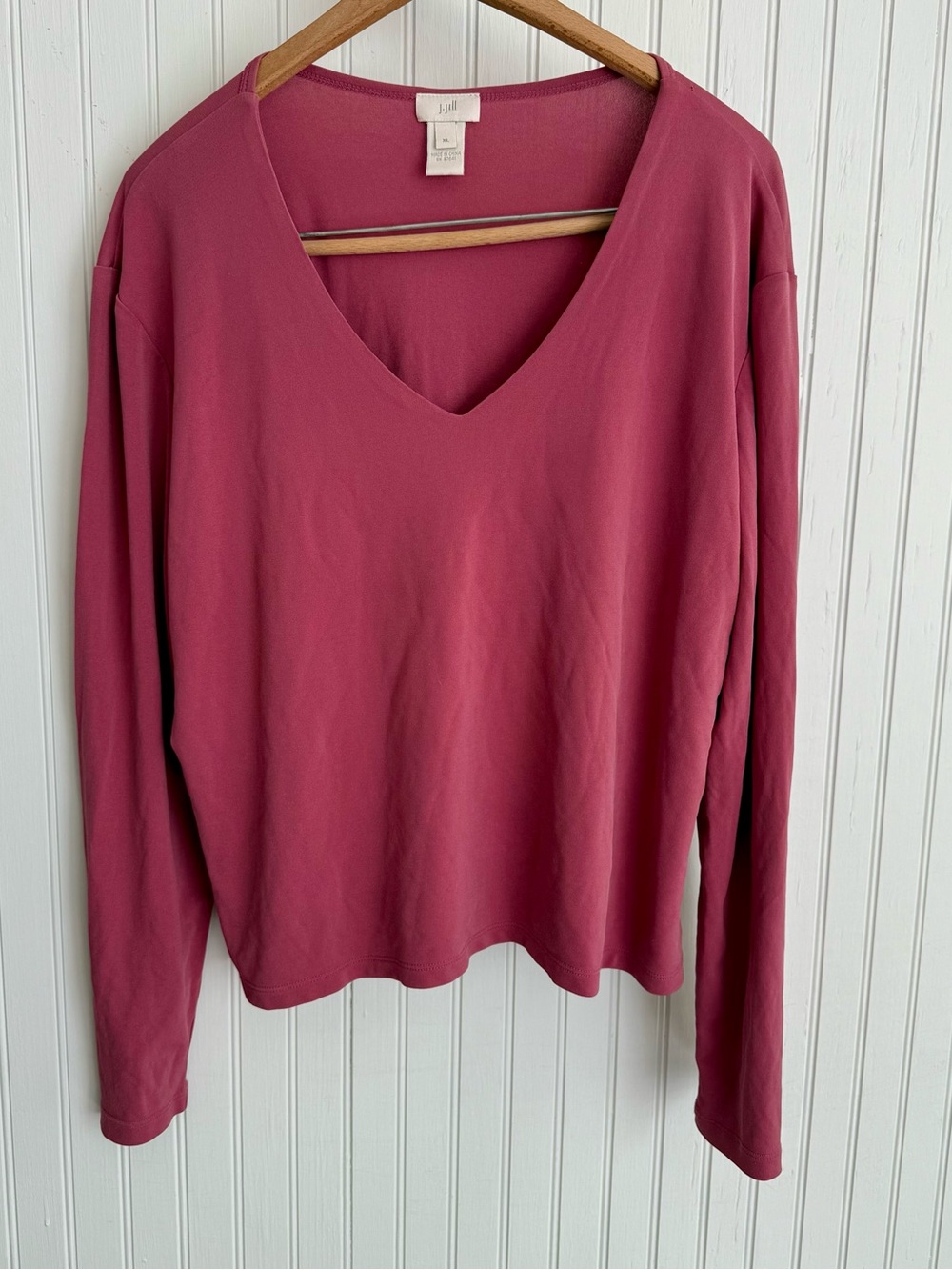 J. Jill 100% Silk Top in Dusty Rose
